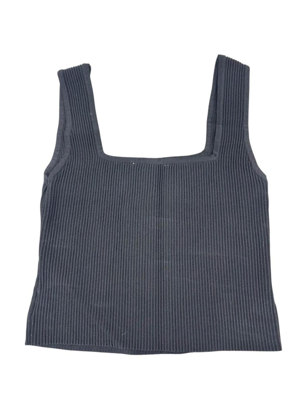 And Now This Square Neck Ribbed Tank Top - Picture 2 of 6